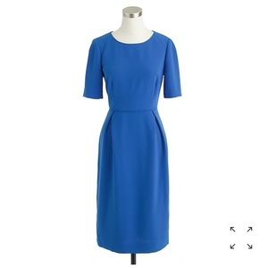 J. Crew Short Sleeve Crepe Dress 0
